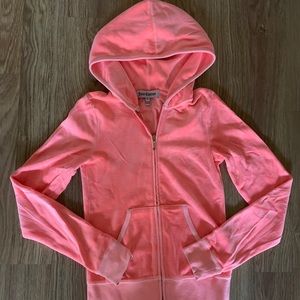 Juicy Couture Velour Peach hoodie xs